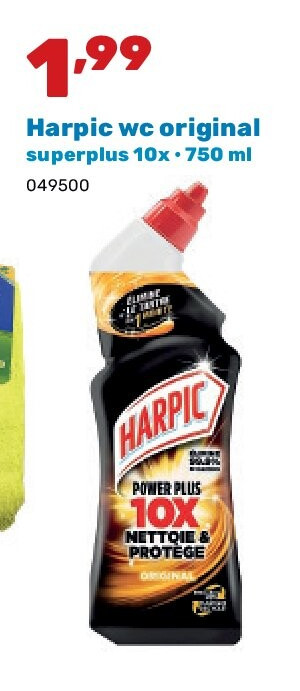 Harpic wc original superplus 10x • 750 ml