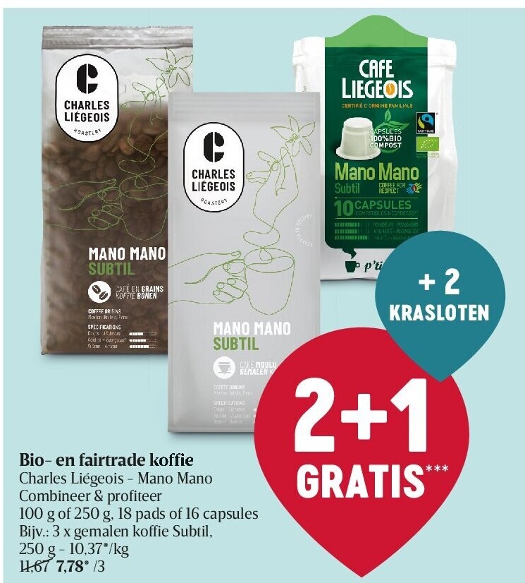 Bio- en fairtrade koffie