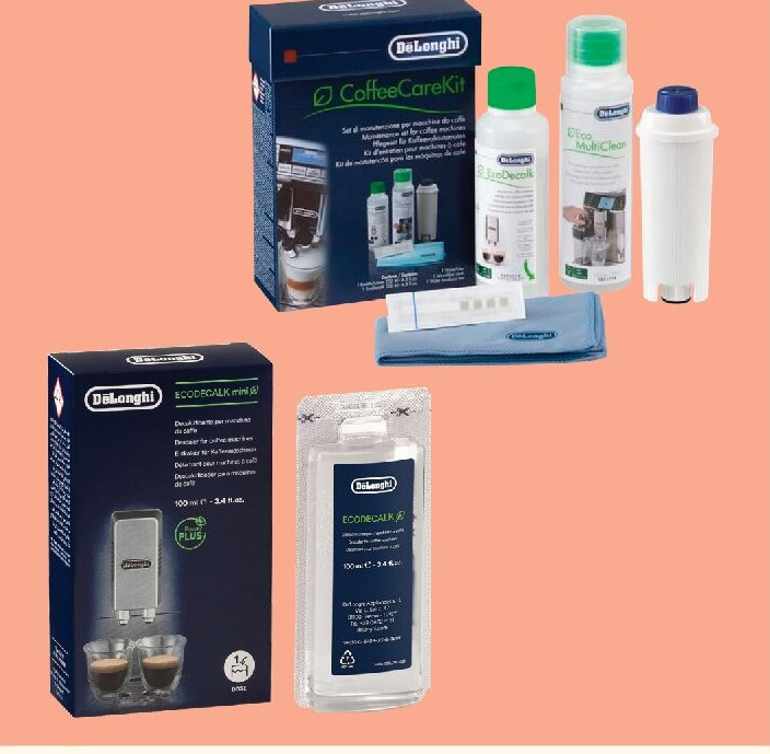 Sélection de détartrants et accessoires café DeLonghi