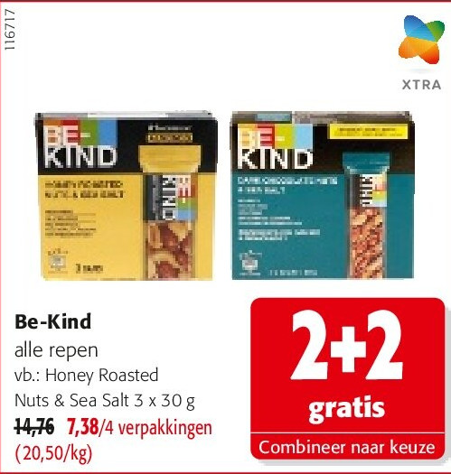 Be-Kind Honey Roasted Nuts & Sea Salt 3 x 30 g