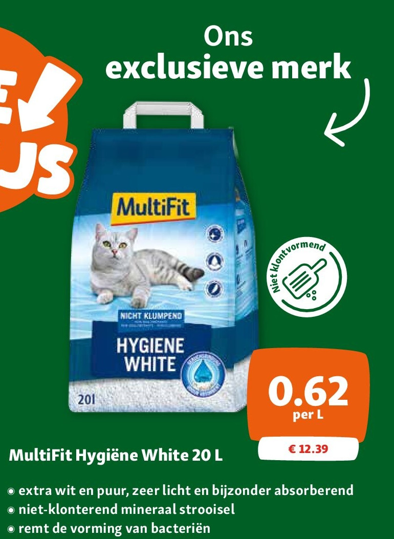 MultiFit Hygiëne White 20 L