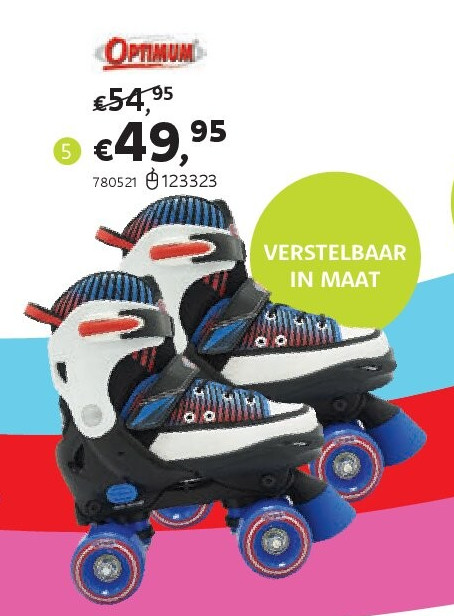 OPTIMUM ROLSCHAATSEN BLAUW M 28/31