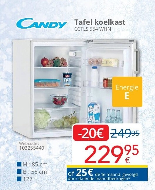 Tafel koelkast
