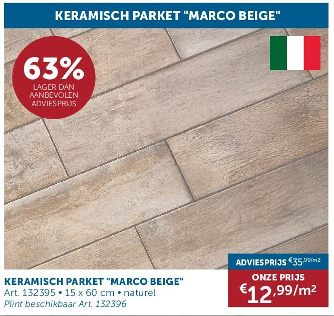 KERAMISCH PARKET "MARCO BEIGE"