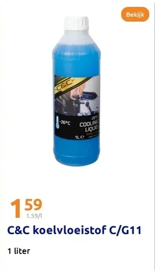 C&C koelvloeistof C/G11 1 liter