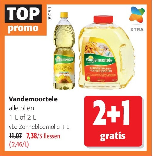 Vandemoortele Zonnebloemolie 1 L