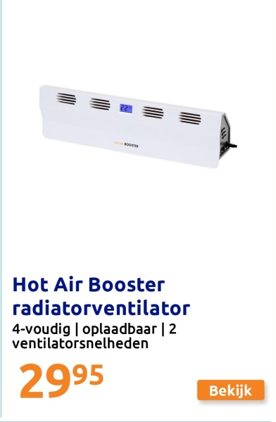 Hot Air Booster radiatorventilator