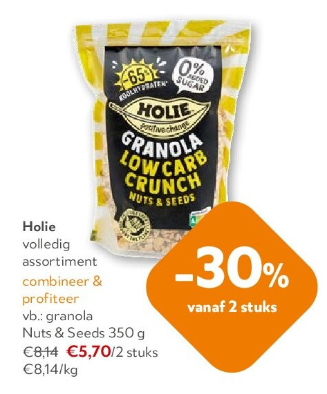 Holie granola Nuts & Seeds 350 g