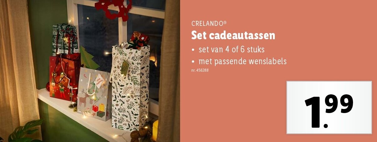 Set cadeautassen
