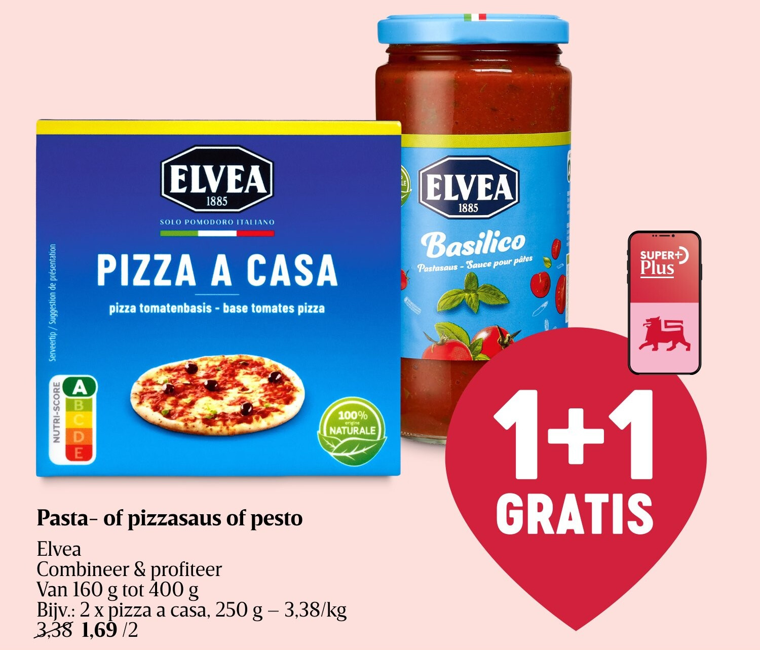 Pasta- of pizzasaus of pesto