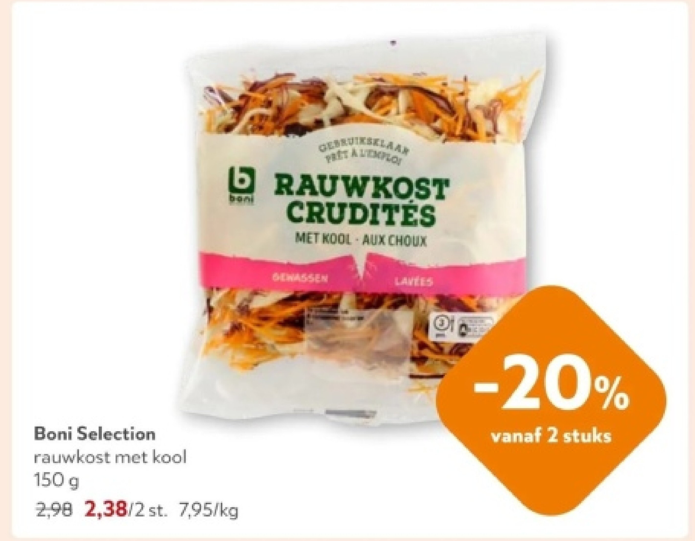Boni Selection rauwkost met kool 150 g