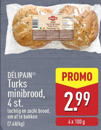 Turks minibrood, 4st.