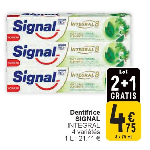 Dentifrice SIGNAL INTEGRAL