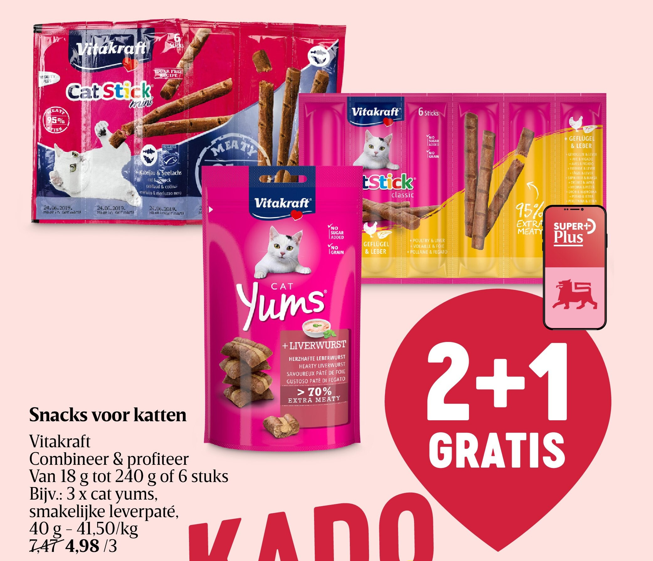 Snacks voor katten