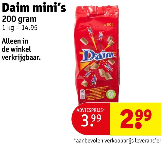 Daim mini’s