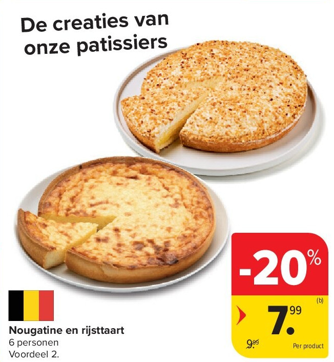Nougatine en rijsttaart