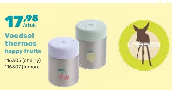 Voedsel thermos happy fruits