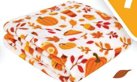 Coral fleece plaid
