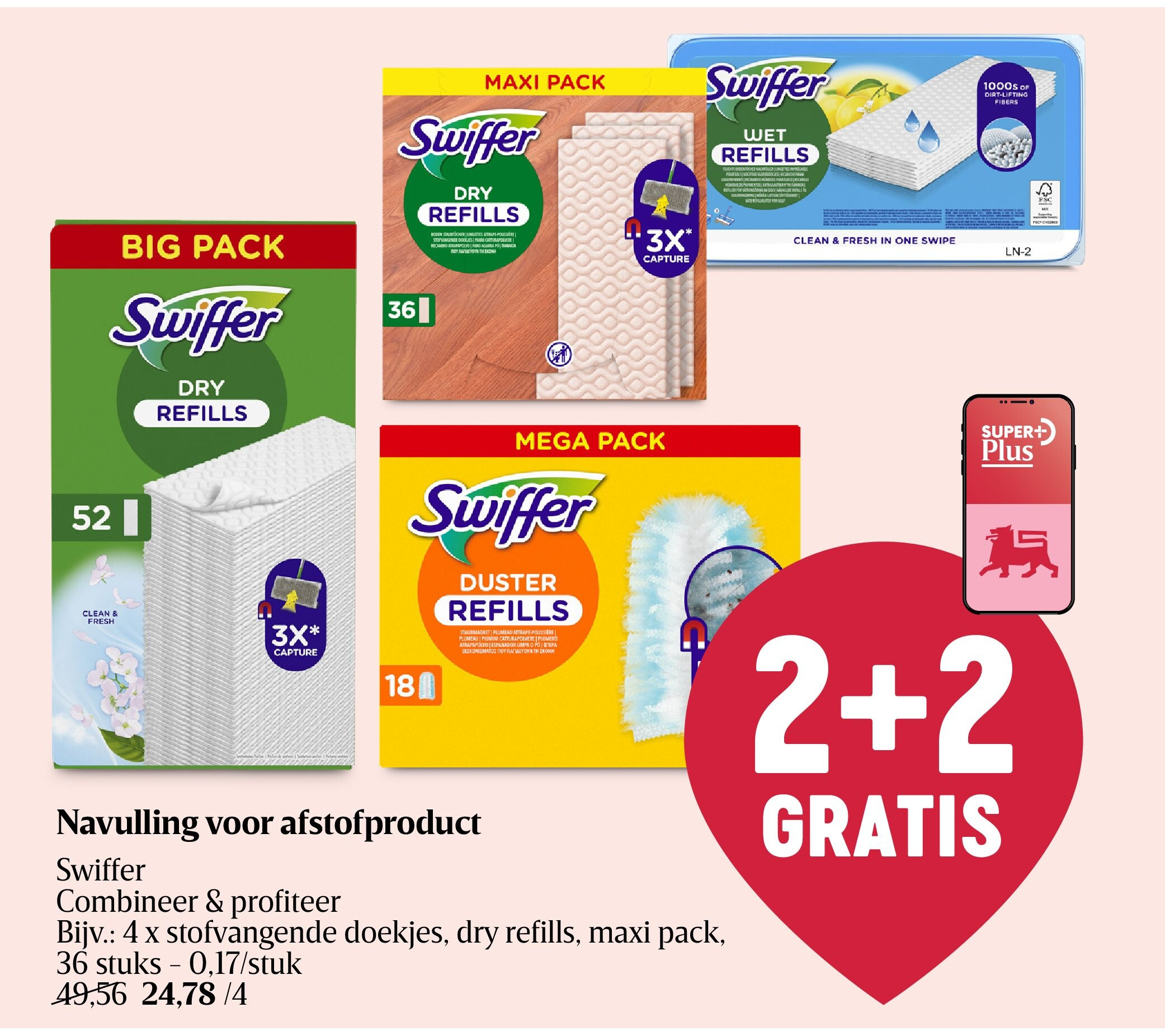 Navulling voor afstofproduct