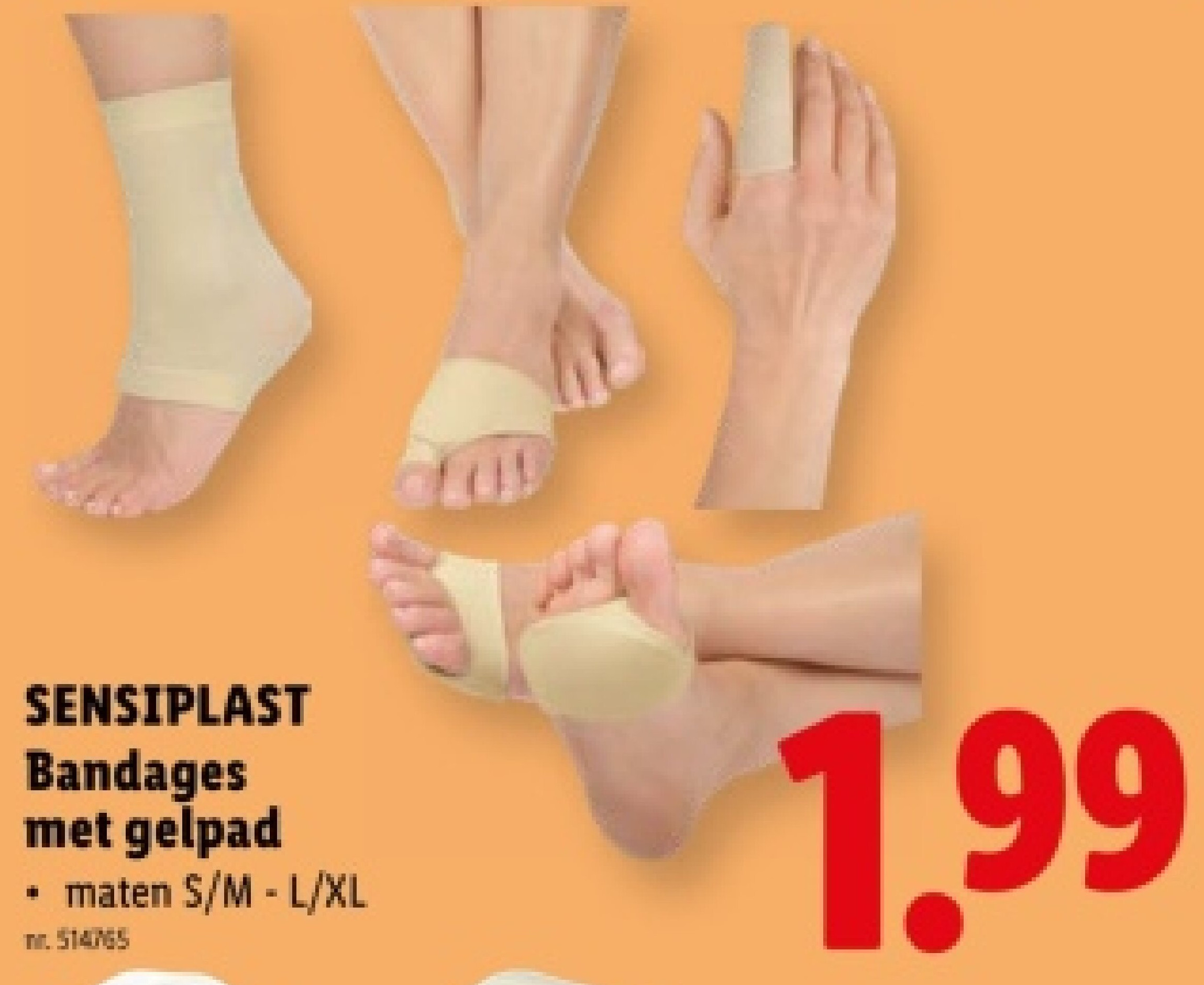 Bandages met gelpad