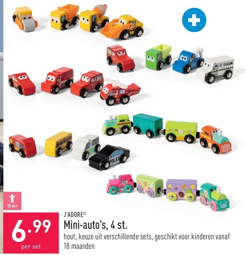 Mini-auto's, 4 st.