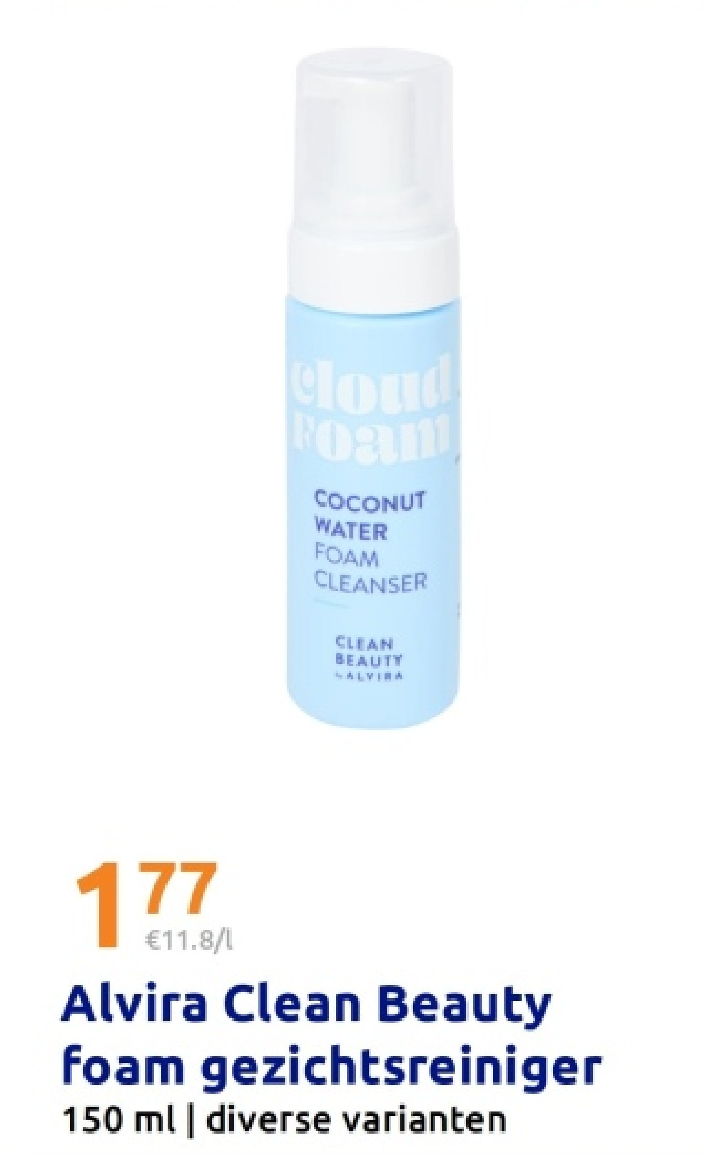 Alvira Clean Beauty foam gezichtsreiniger