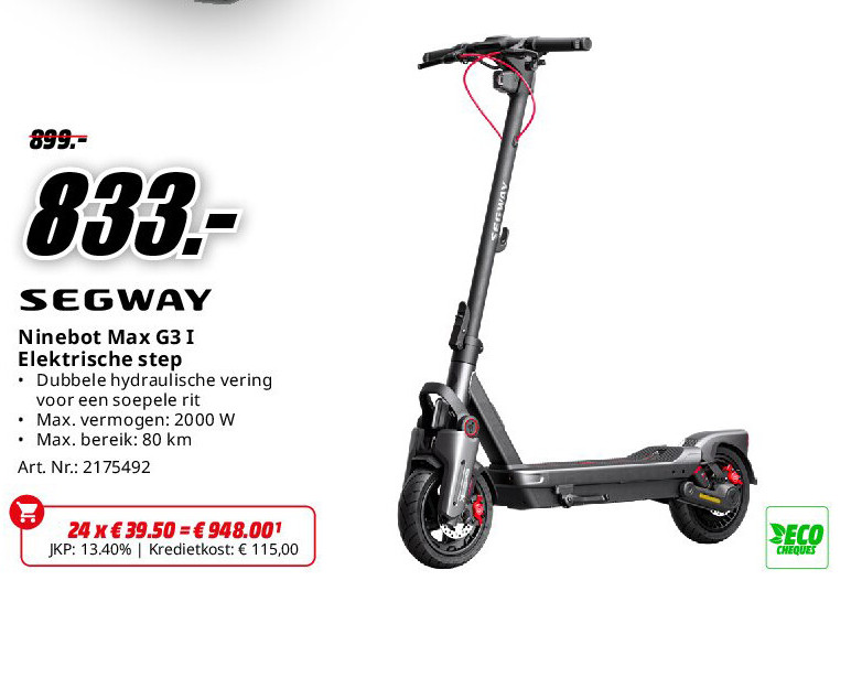 Segway Ninebot Max G3 I Elektrische step