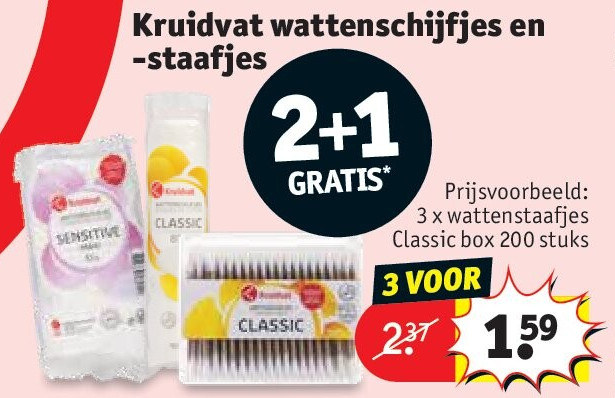 Kruidvat wattenschijfjes en -staafjes