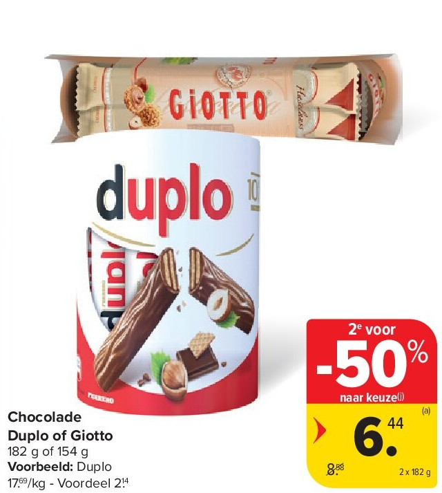 Chocolade Duplo of Giotto
