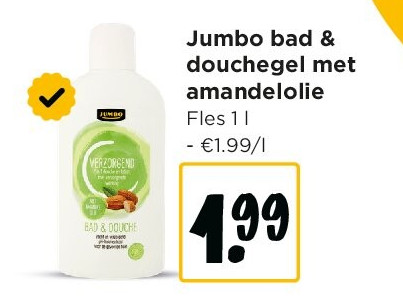 Jumbo bad & douchegel met amandelolie