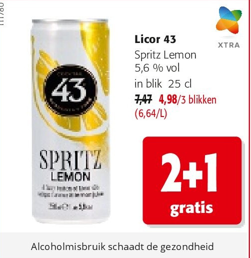 Licor 43 Spritz Lemon 5,6 % vol in blik 25 cl