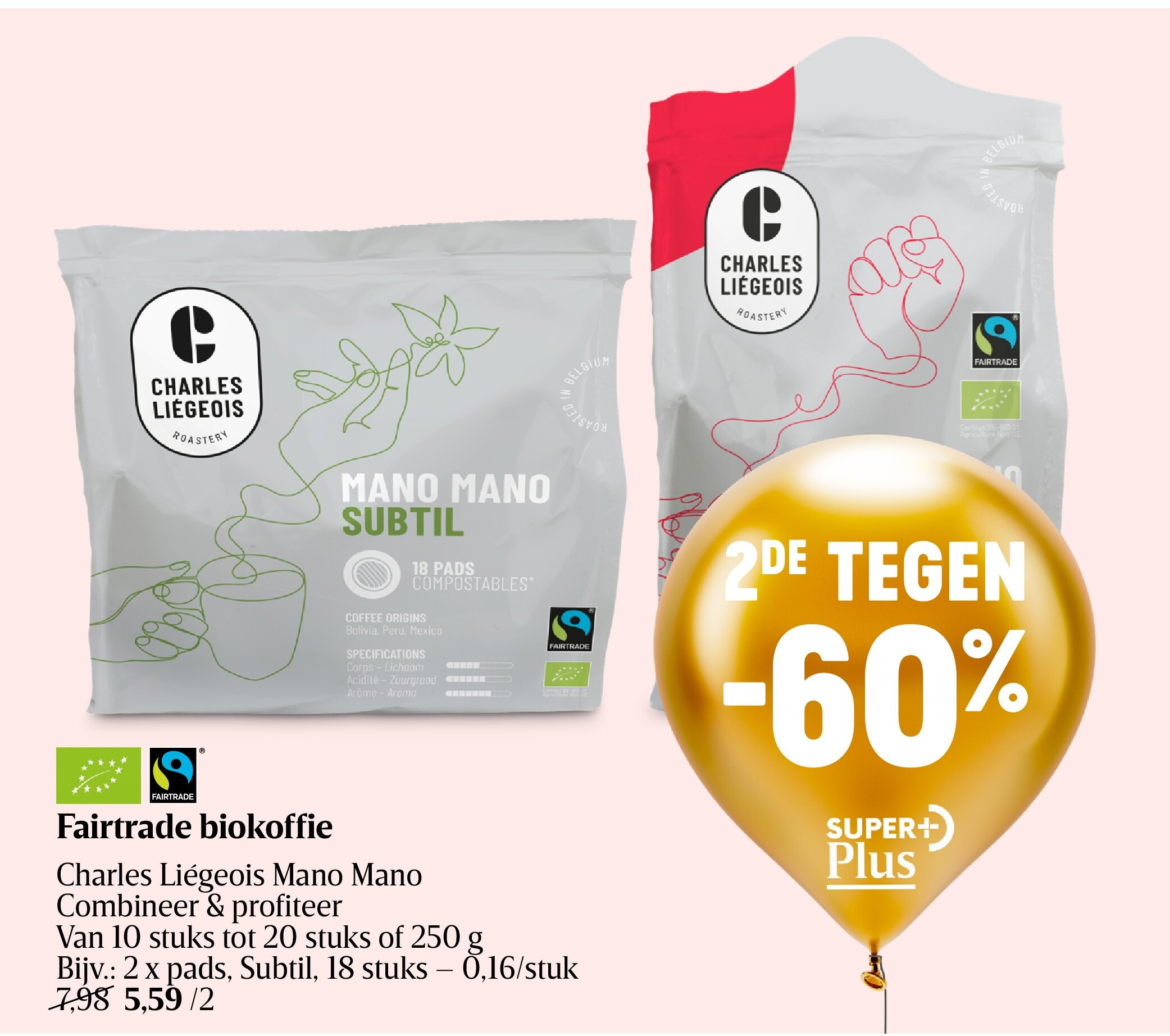 Fairtrade biokoffie