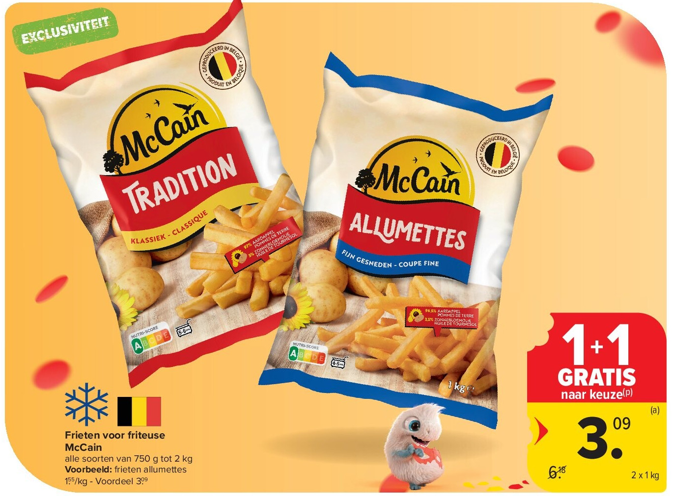 Frieten voor friteuse McCain