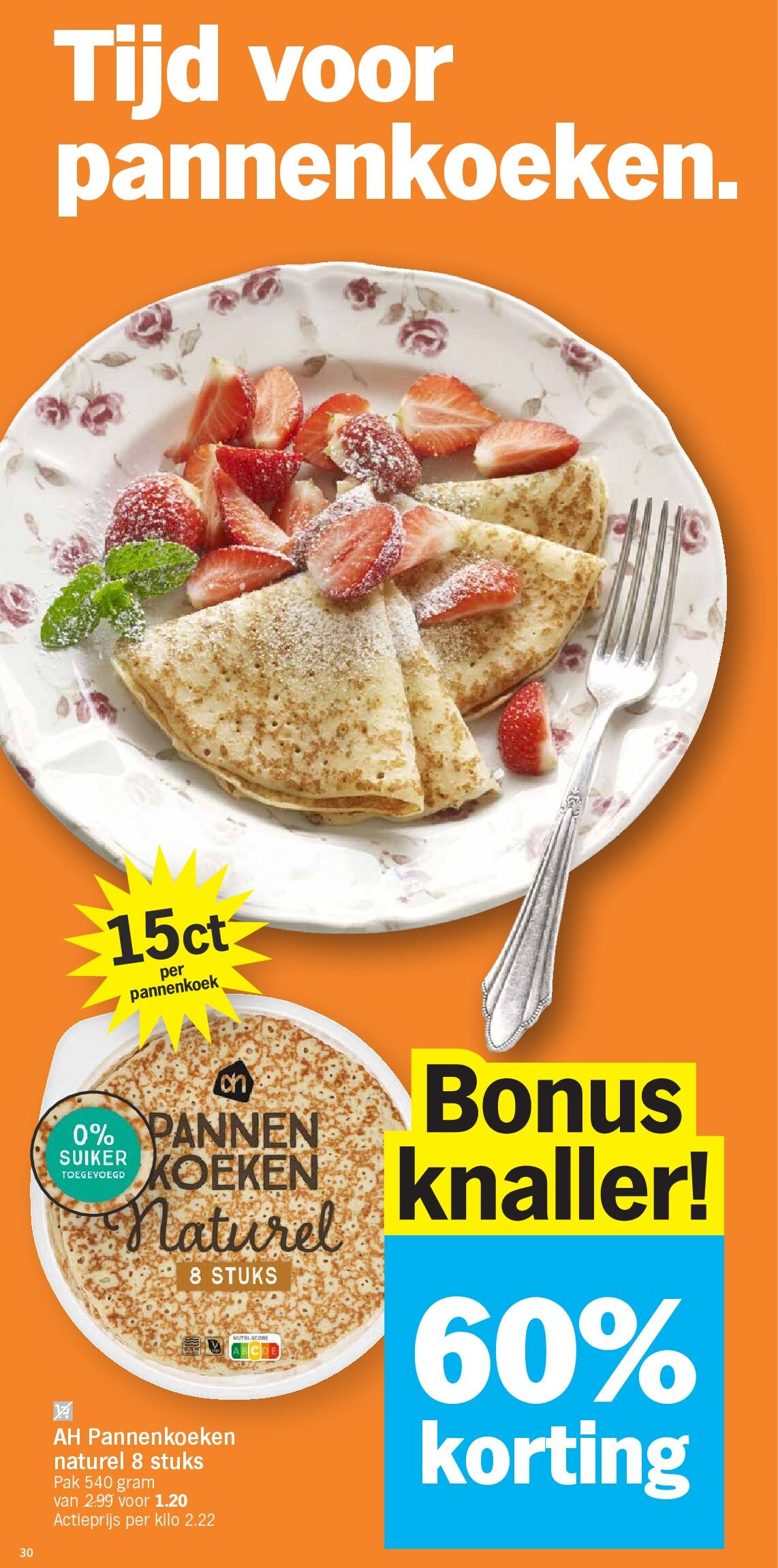 AH Pannenkoeken naturel 8 stuks