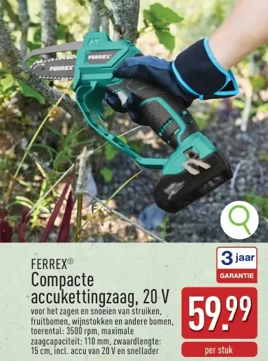 Compacte accukettingzaag, 20 V