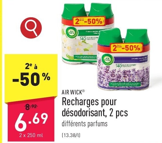 Recharges pour désodorisant, 2 pcs