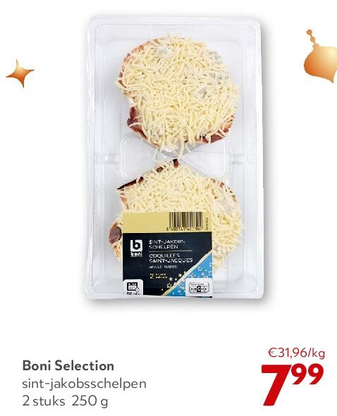 Boni Selection sint-jakobsschelpen 2 stuks 250 g