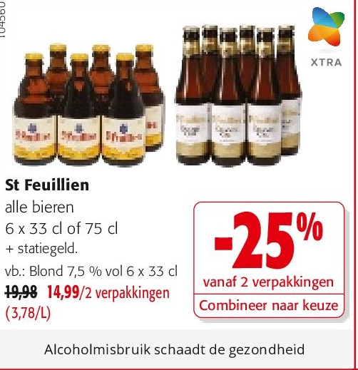 St Feuillien Blond 7,5 % vol 6 x 33 cl