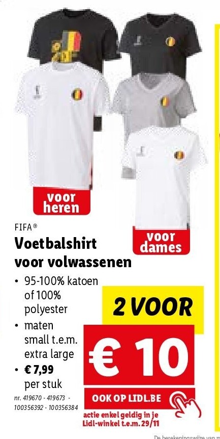 Voetbalshirt voor volwassenen