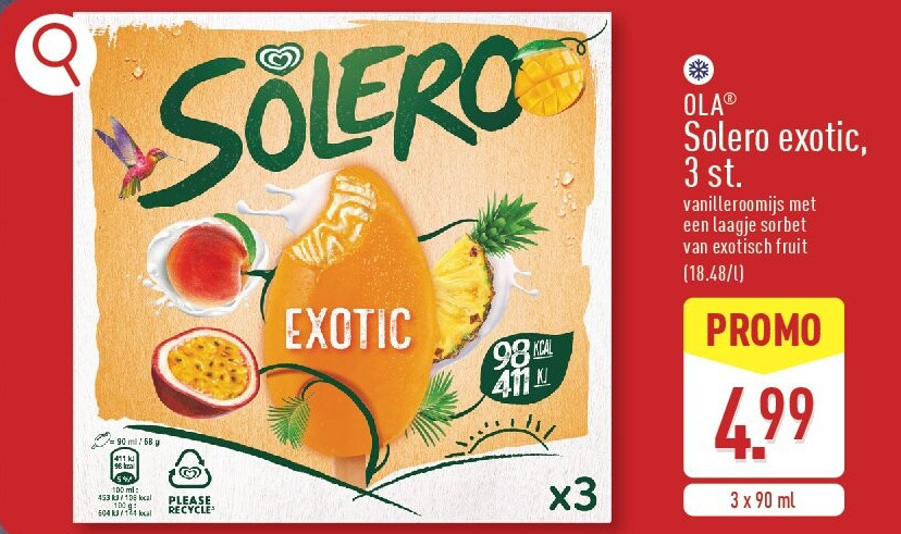 Solero exotic, 3st.