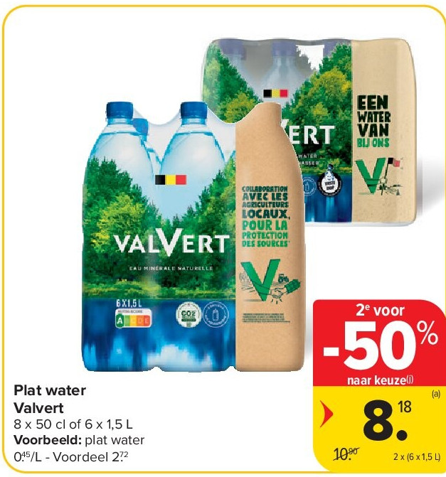 Plat water Valvert