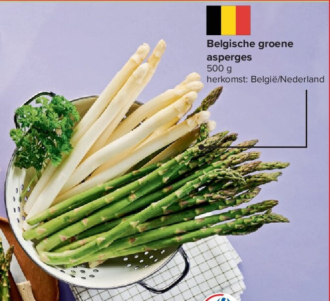 Belgische groene asperges