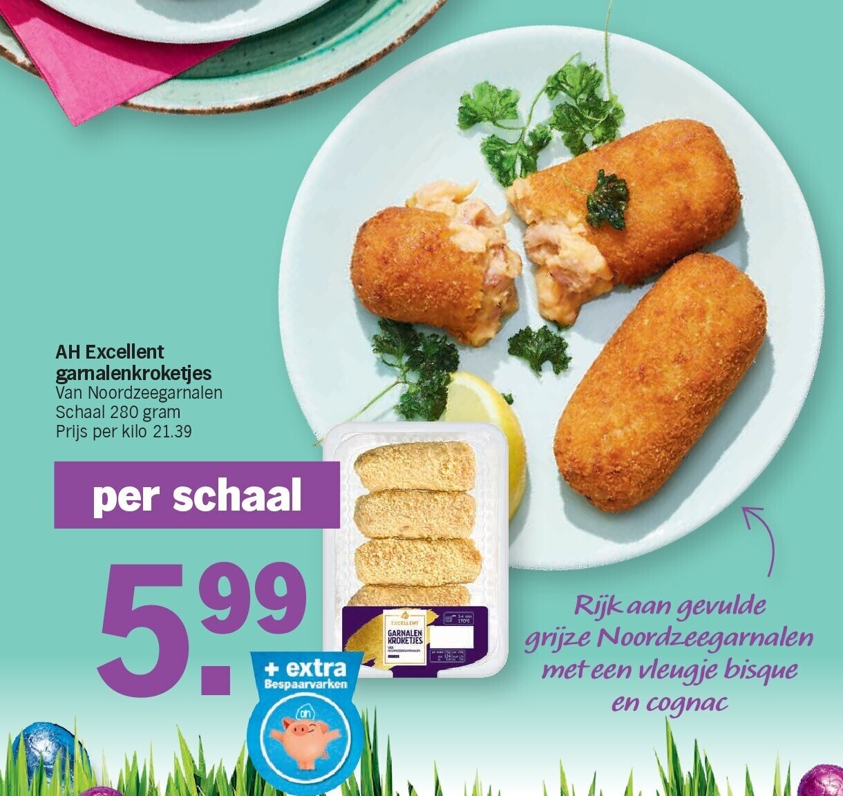 AH Excellent garnalenkroketjes