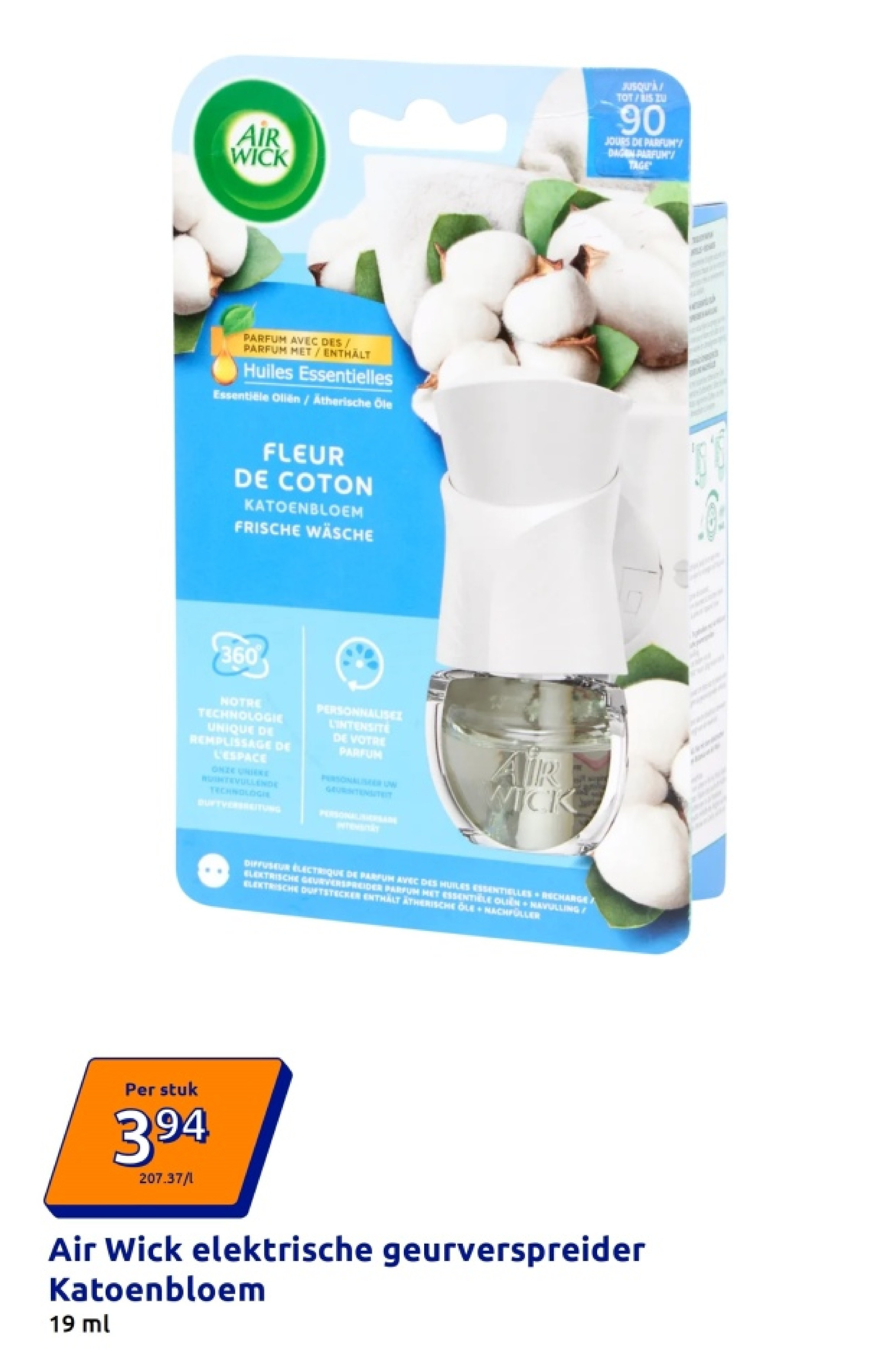 Air Wick elektrische geurverspreider Katoenbloem