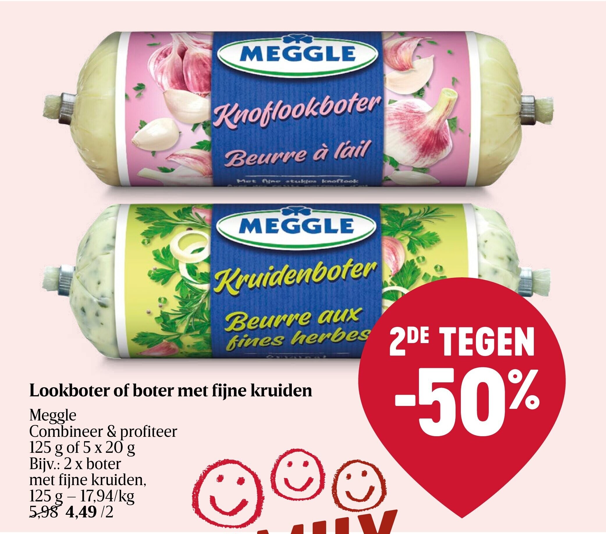 Lookboter of boter met fijne kruiden