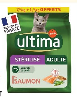 Croquettes chat stérilisé adulte au saumon