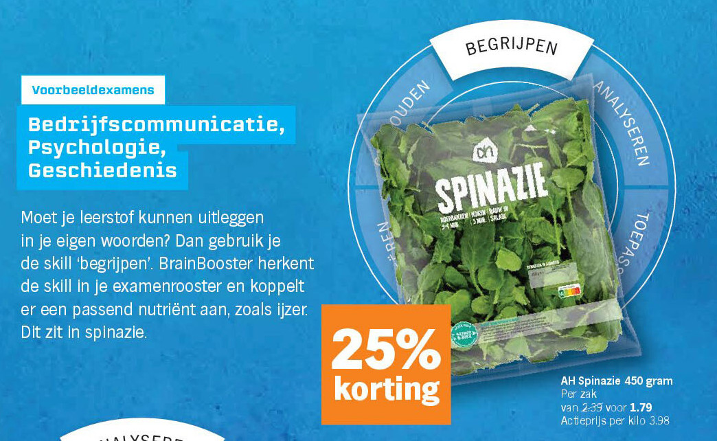 AH Spinazie 450 gram