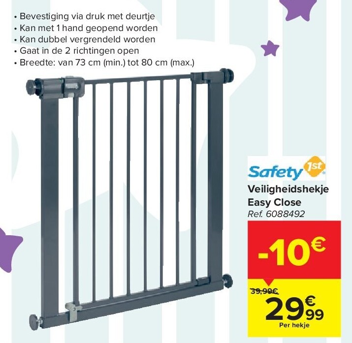 Veiligheidshekje Easy Close