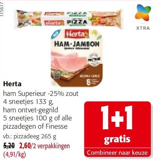 Herta pizzadeeg 265 g