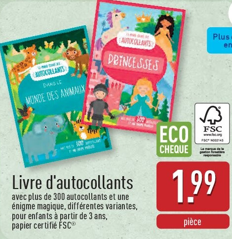 Livre d'autocollants